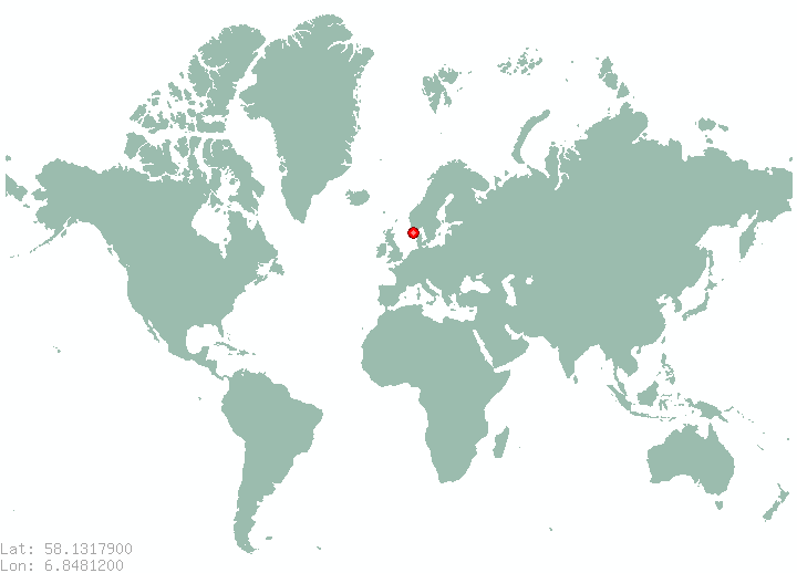 Lauland in world map