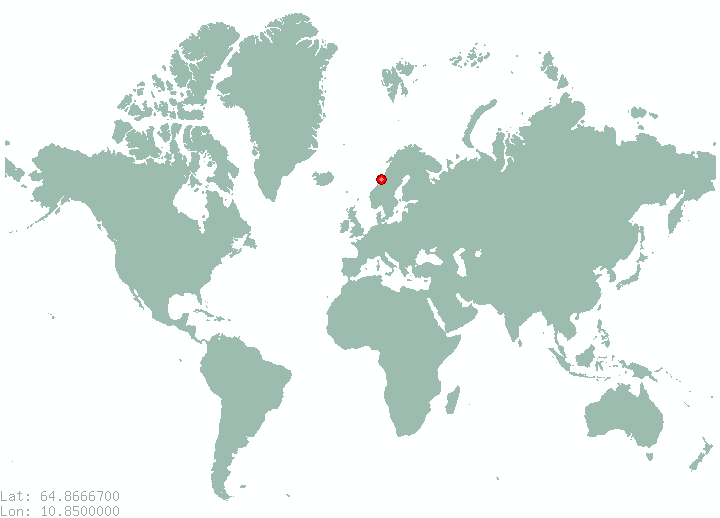 Hunnestad in world map