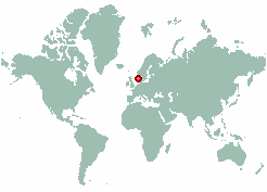 Rodland ostre in world map